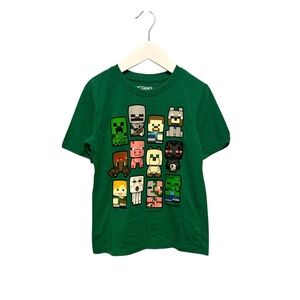 ⭐️ 5/$30 Minecraft Kids T-Shirt size Small
